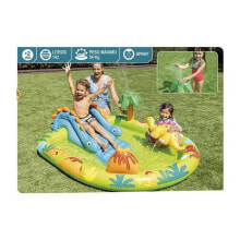 Inflatable Paddling Pool for Children Intex 143 L 191 x 152 x 58 cm Dinosaurs (191 x 152 x 58 cm)