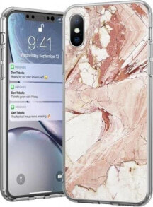 Wozinsky Wozinsky Marble żelowe etui pokrowiec marmur iPhone 12 6,7'' różowy