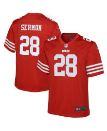 Nike big Boys Trey Sermon Scarlet San Francisco 49ers Game Jersey