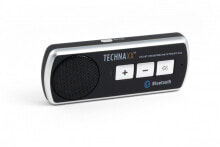 Устройства громкой связи для автомобилей Technaxx BT-X22 устройство громкоговорящей связи Мобильный телефон Черный, Серебристый Bluetooth 4614