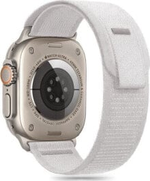 Tech-Protect TECH-PROTECT NYLON STRIPE APPLE WATCH 6 / 7 / 8 / 9 / 10 / SE / ULTRA 1 / 2 (44 / 45 / 46 / 49 MM) CRAYON GREY