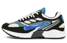 Nike Air Ghost Racer 休闲 轻便透气 低帮 跑步鞋 男女同款 黑白蓝 / Кроссовки Nike Air Ghost Racer AT5410-004