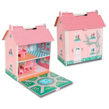 DEQUBE Portable Pocket Doll Wooden House