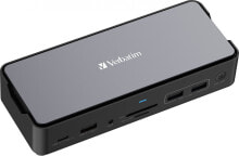 Купить компьютерные разъемы и переходники Verbatim: Stacja/replikator Verbatim Pro CDS-15SSD USB-C (32174)