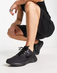 Купить мужские кроссовки и кеды Nike Running: Nike Running Revolution 6 trainers in black