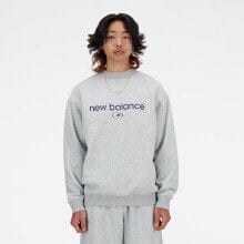 New Balance Men's Hoops Crewneck Grey Size M