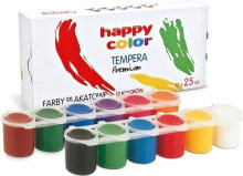 Купить краски для рисования для детей Happy Color: Happy Color Farby plakatowe Tempera Premium 12 kolorĂłw 25 ml