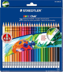 Цветные карандаши для рисования для детей staedtler Crayons with eraser 24 colors Noris Club