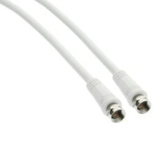 Комплектующие для телекоммуникационных шкафов и стоек InLine 69303 коаксиальный кабель 3 m Белый