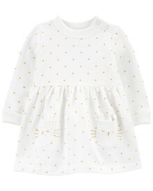 Baby Polka Dot Fleece Dress