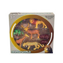 RAMA Jungle Animals With Accessories 30x30x6.5 cm Figures