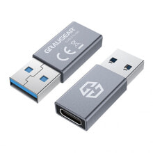 Купить компьютерные кабели и коннекторы GrauGear: Graugear USB-Adapter, USB-C zu USB-A