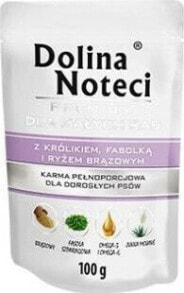 Купить влажные корма для собак Dolina Noteci: Dolina Noteci Dolina Noteci Premium z Królikiem Fasolką i Ryżem Brązowym Małe Rasy 100 g