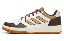 adidas Gametalker 低帮 复古篮球鞋 男款 白棕 / Кроссовки Adidas Vintage Basketball Shoes Gametalker HQ2212