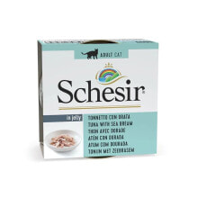 SCHESIR In jelly tuna with sea bream wet cat food 85g