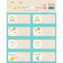 GRUPO ERIK Self-Adhesive Labels Be Happy