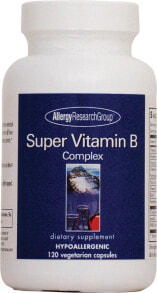 Витамины группы В allergy Research Group Super Vitamin B Complex Гипоаллергенный комплекс витаминов группы B 120 веганских капсул