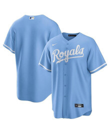 Nike men's Light Blue Kansas City Royals Alternate Replica Team Logo Jersey