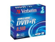 Купить диски и кассеты Verbatim: DVD-диски Verbatim DVD+R DL 8,5 ГБ в Jewelcase - 5 штук (ов)