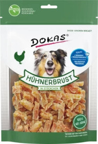 Купить лакомства для собак DOKAS: Kausnack Hund, Hühnerbruststücke, 200 g