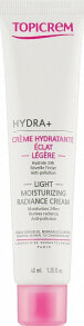 Leichte Feuchtigkeitspflege für strahlende Haut - Topicrem Hydra + Light Moisturizing Radiance Cream