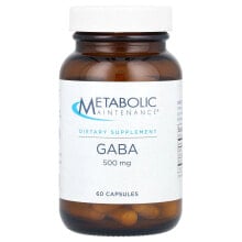 GABA, 500 mg, 60 Capsules