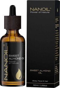 Несмываемый уход для волос Nanoil NANOIL_Sweet Almond Oil olejek migdałowy do pielęgnacji włosów i ciała 50ml