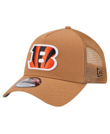 Купить мужские головные уборы New Era: Men's Brown Cincinnati Bengals Color Pack A-Frame Trucker 9FORTY Adjustable Hat