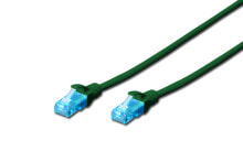 Кабели и разъемы для аудио- и видеотехники Digitus 5m Cat5e U/UTP сетевой кабель U/UTP (UTP) Зеленый DK-1512-050/G