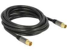 Комплектующие для сетевого оборудования DeLOCK 88924 коаксиальный кабель 3 m IEC RG-6/U Черный