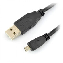 Компьютерные разъемы и переходники кабель miniUSB-USB 8-контактный Akyga AK-USB-20 -1,5 м черный