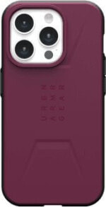 UAG Etui UAG Civilian MagSafe do iPhone 15 Pro - purpurowe