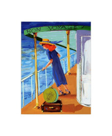 Trademark Global patricia A. Reed Bon Voyage Woman Canvas Art - 15.5
