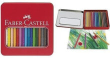 Купить цветные карандаши для рисования Faber-Castell: Faber-Castell Kredki Jumbo Grip Trójkątne Opakowanie Metalowe 16 Sztuk Faber-Castell (110916 FC)