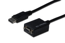 ASSMANN Electronic AK-340410-001-S видео кабель адаптер 0,15 m DisplayPort VGA (D-Sub) Черный