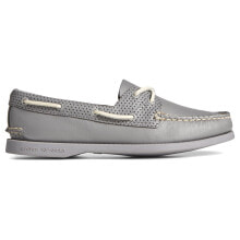 Sperry AO 2Eye Perforated Boat Womens Grey Flats Casual STS87112 купить в аутлете