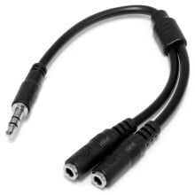 STARTECH Slim Stereo Y 3.5 to cable 2x 3.5 mm