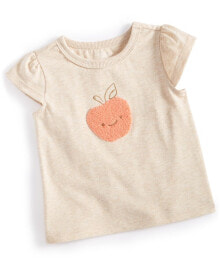 Купить детские футболки и майки для малышей First Impressions: Baby Girls Short-Sleeve Apple Graphic T-Shirt, Created for Macy's