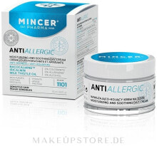 Feuchtigkeitsspendende und beruhigende Tagescreme Anti-Rötungen №1101 - Mincer Pharma Anti Allergic 1101 Face Cream