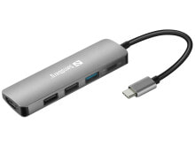 Sandberg USB-C Dock HDMI+3xUSB+PD 100W 136-32