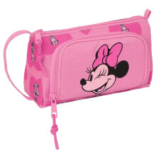 SAFTA Empty Drop Down Pocket Minnie Mouse Loving Pencil Case