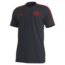 Мужские спортивные футболки Мужская футболка спортивная  черная с логотипом для футбола Adidas FC Bayern Training Jersey M GR0658