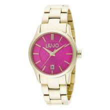 Женские наручные часы Женские часы аналоговые циферблат розовый золотистые Liu Jo
