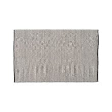 Carpet White Black 160 x 230 x 1 cm