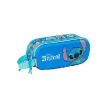 SAFTA Stitch 3D Double pencil case