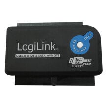 LogiLink AU0028A кабельный разъем/переходник USB 3.0 IDE / SATA Черный