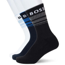 BOSS Qs Rib Stripe Cc Socks 3 Pairs