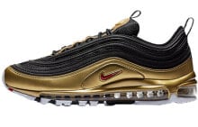 Nike Air Max 97 低帮 跑步鞋 男女同款 黑金子弹 / Кроссовки Nike Air Max 97 AT5458-002