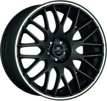 Колесный диск литой Barracuda Karizzma mattblack PureSports / Color Trim weiss 7.5x17 ET35 - LK5/100 ML73.1