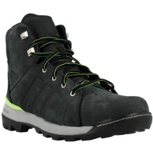 Мужские трекинговые ботинки Мужские ботинки высокие демисезонные черные замшевые Adidas Trail Cruiser Mid